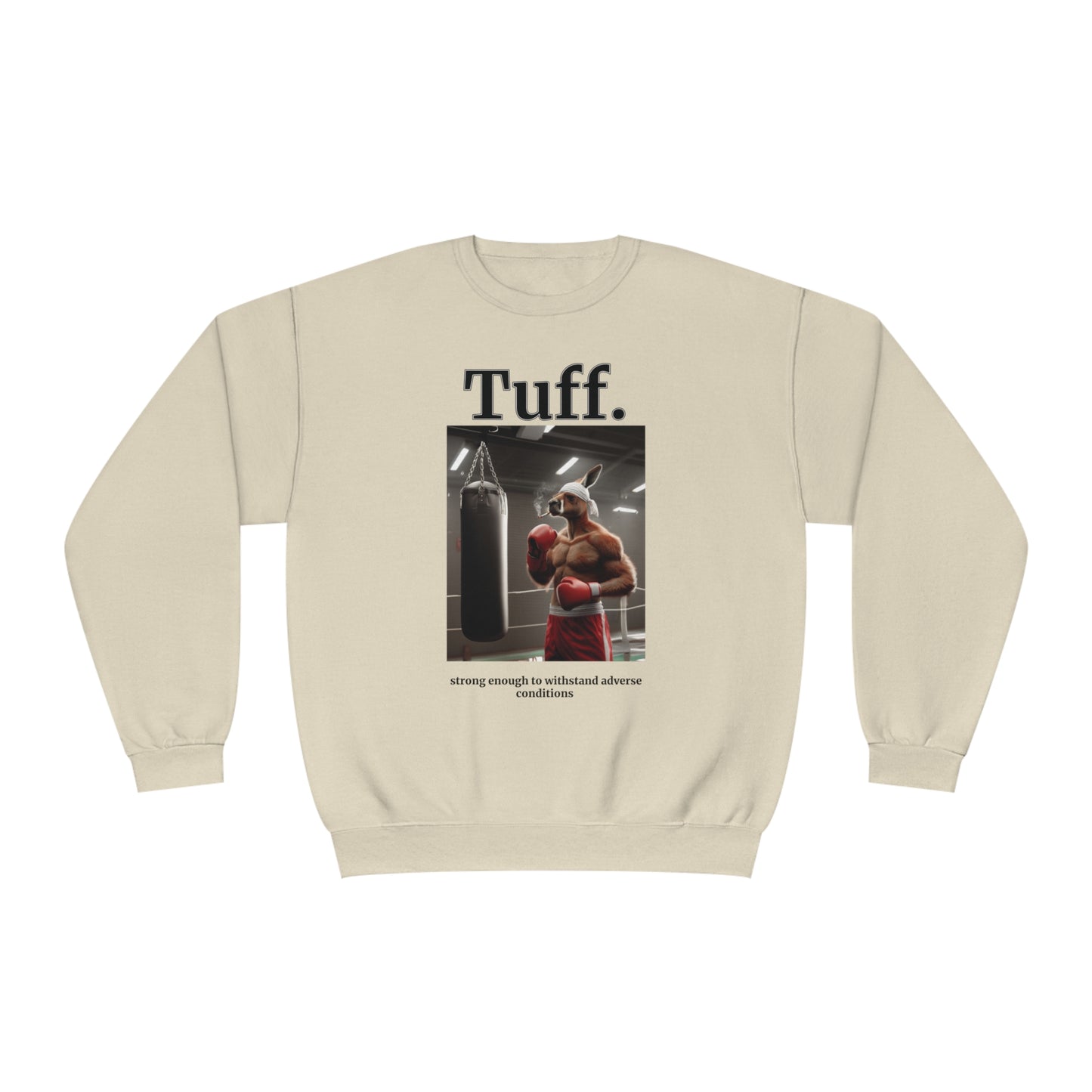 Kangaroo "Tuff." Unisex Crew Neck Sweatshirt