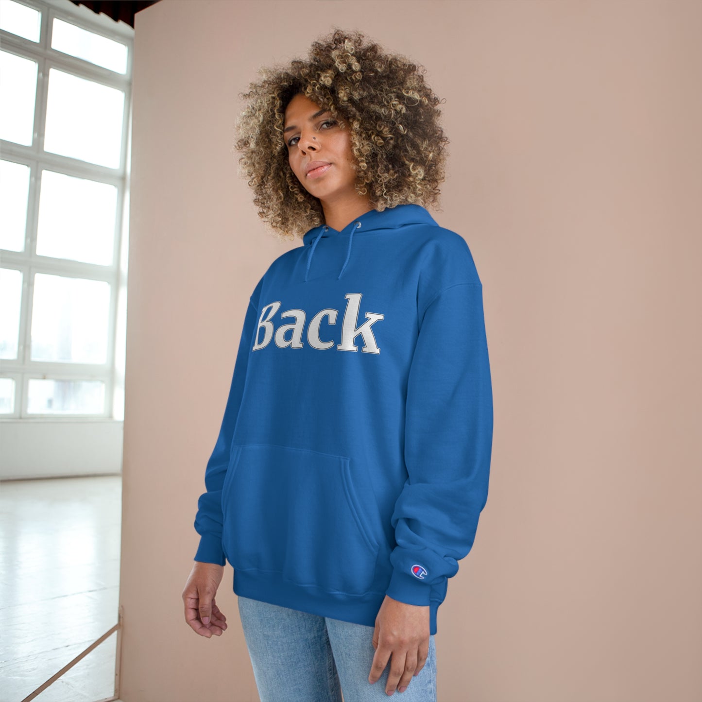 "Back Front" Champion Unisex Hoodie