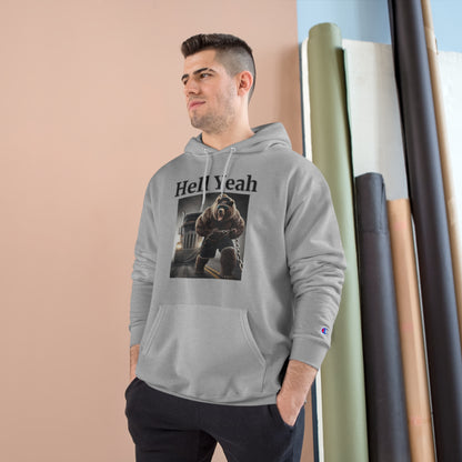 Bear "Hell Yeah" Champion Unisex Hoodie