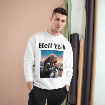 Walrus "Hell Yeah" Champion Unisex Crew Neck