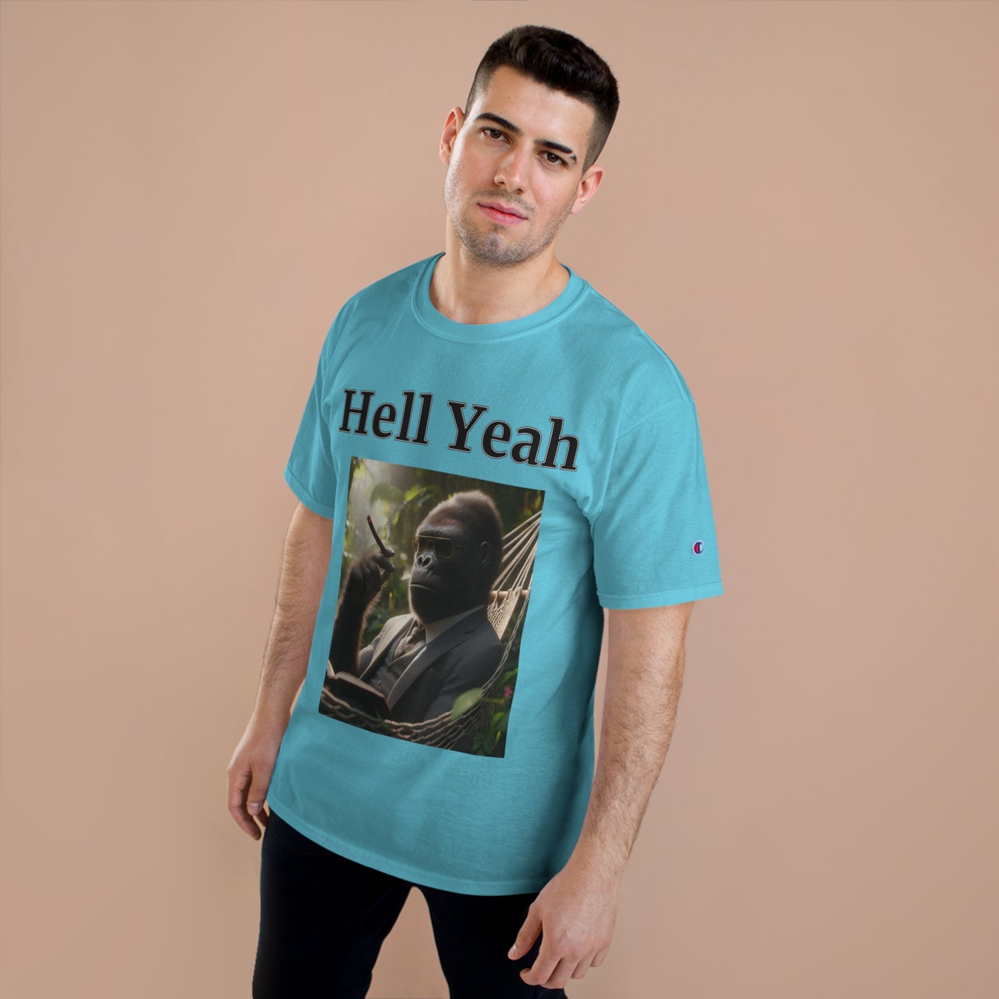 Gorilla "Hell Yeah" Champion Unisex Tee