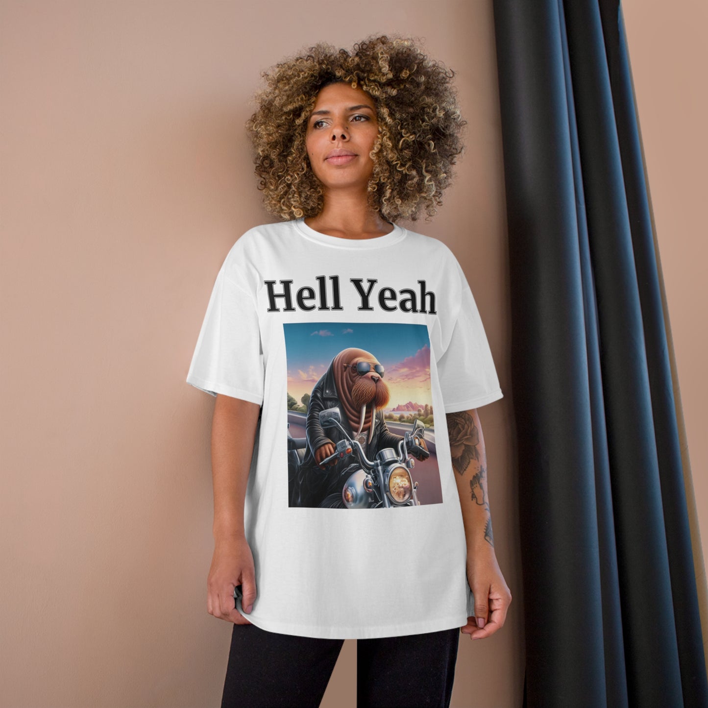 Walrus "Hell Yeah" Champion Unisex Tee