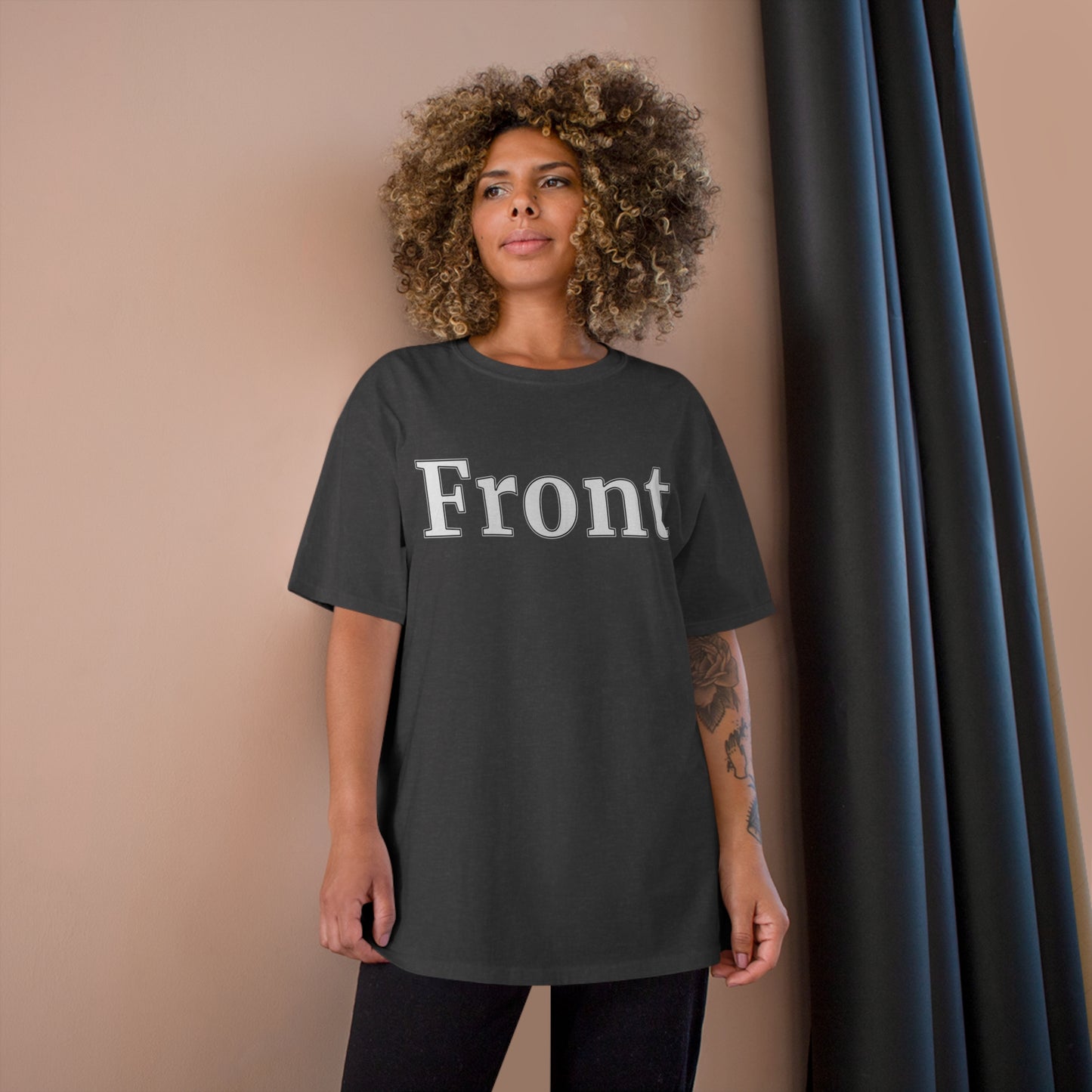 "Front Back" Champion Unisex Tee