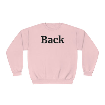 "Back Front" Unisex Crewneck Sweatshirt