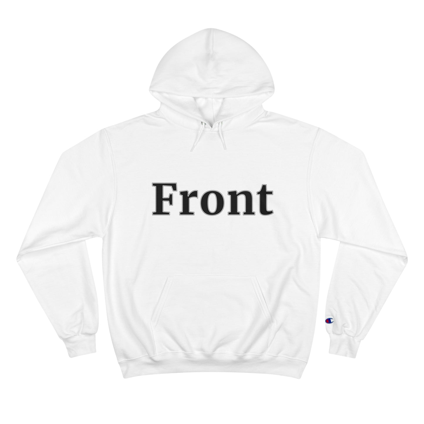 "Front Back" Champion Unisex Hoodie