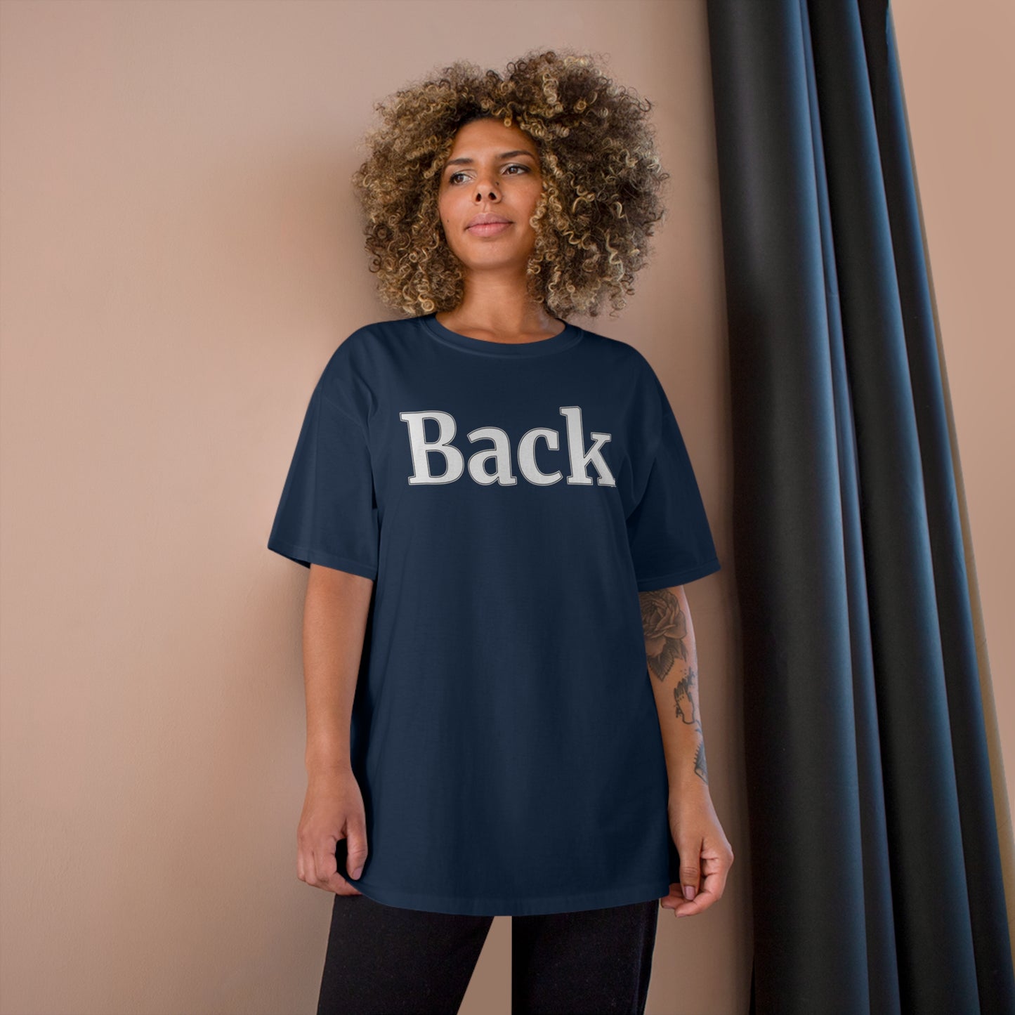 "Back Front" Champion Unisex Tee