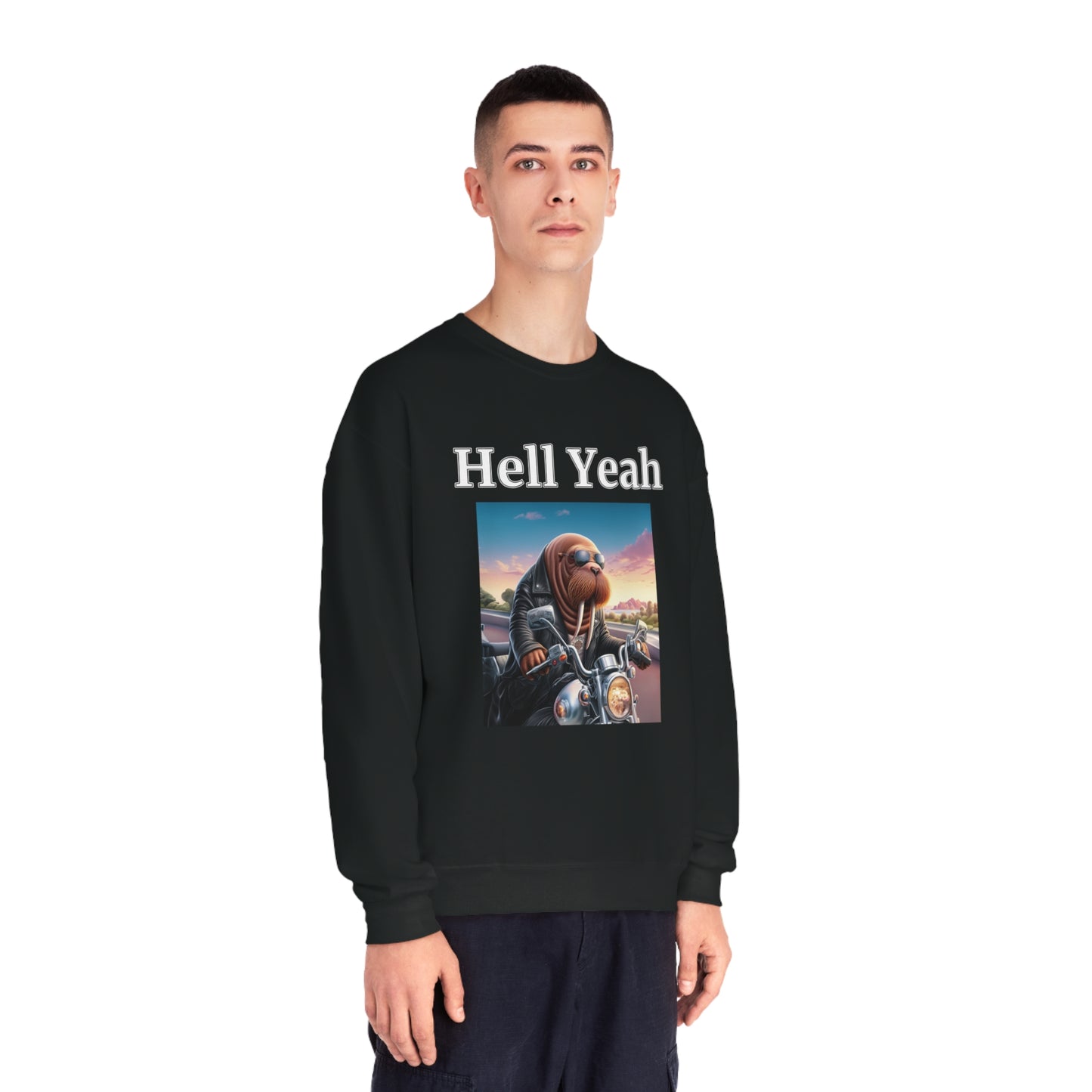 Walrus "Hell Yeah" Unisex Crew Neck Sweatshirt