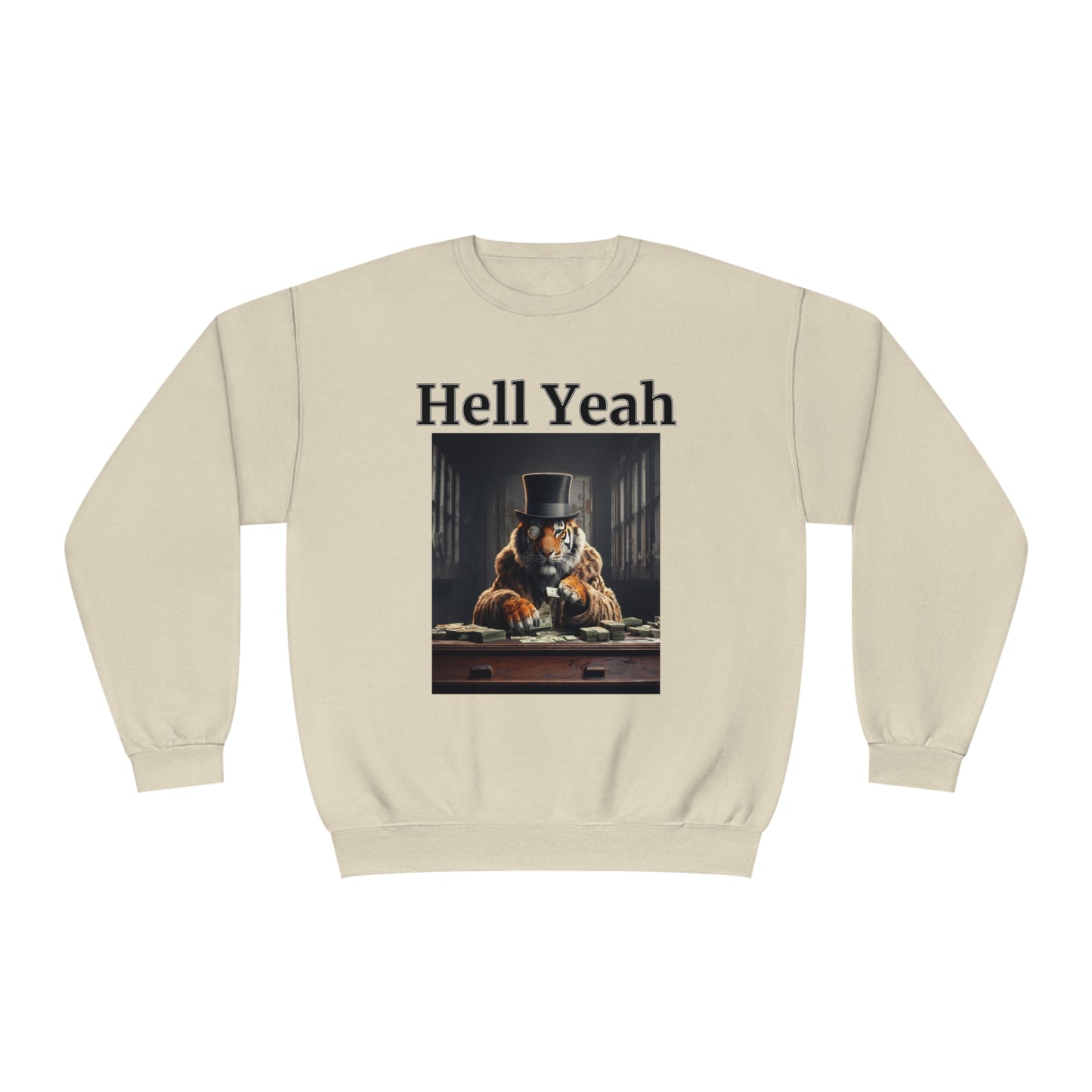 Tiger "Hell Yeah" Unisex Crew Neck Sweatshirt