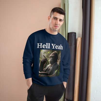 Gorilla "Hell Yeah" Champion Unisex Crew Neck