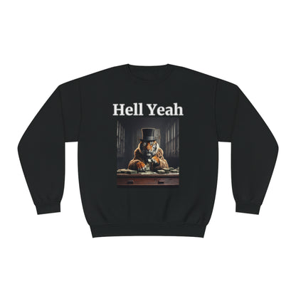 Tiger "Hell Yeah" Unisex Crew Neck Sweatshirt