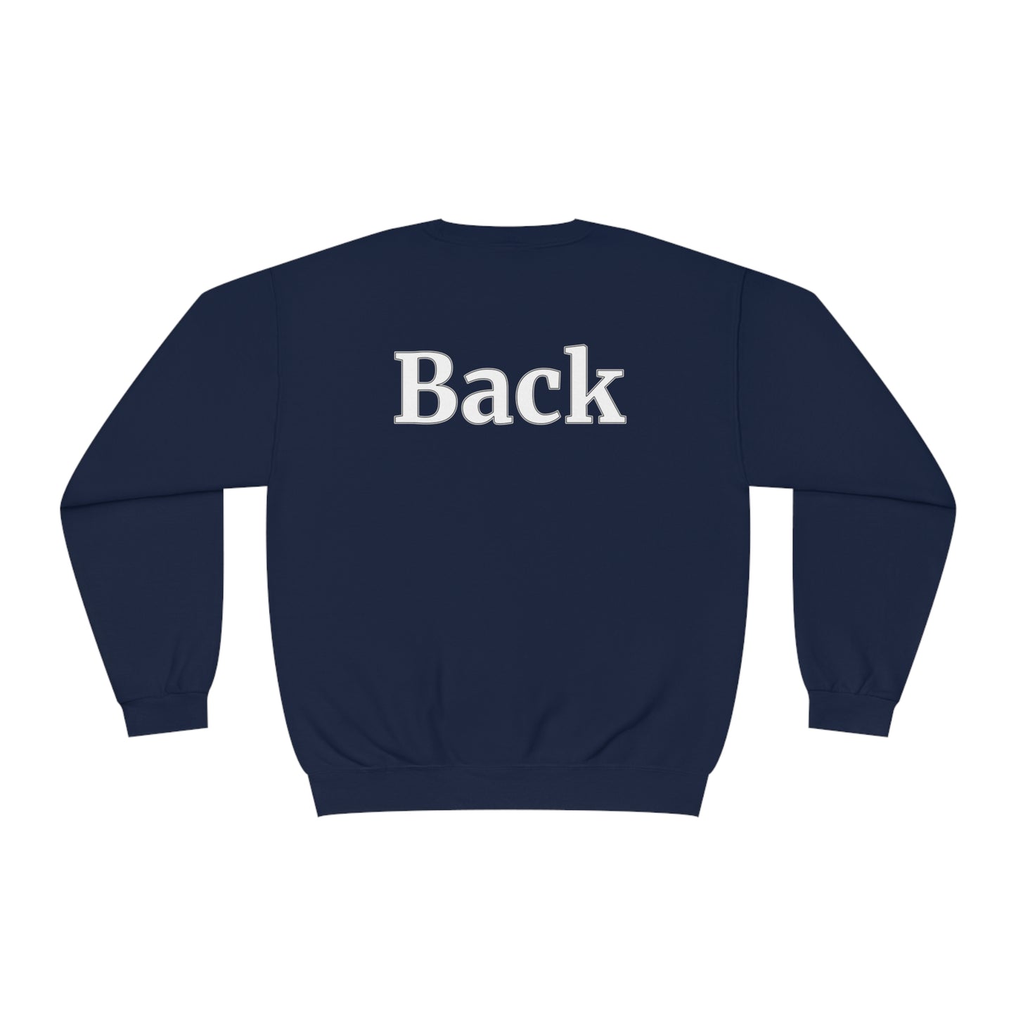 "Front Back" Unisex Crew Neck Sweatshirt