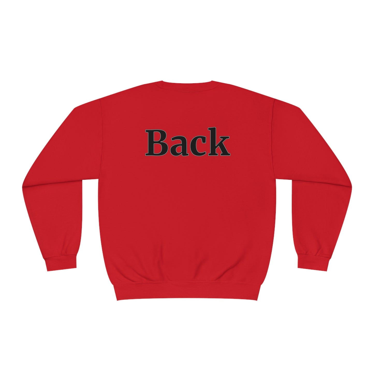 "Front Back" Unisex Crew Neck Sweatshirt