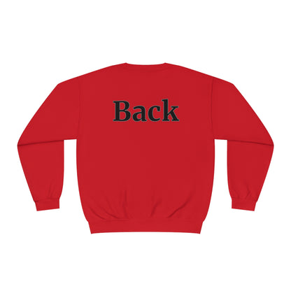 "Front Back" Unisex Crew Neck Sweatshirt