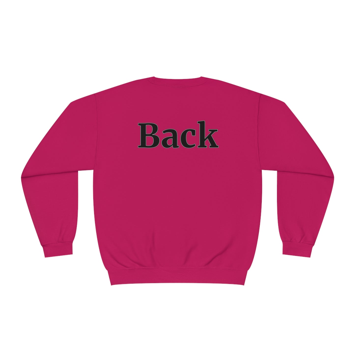 "Front Back" Unisex Crew Neck Sweatshirt