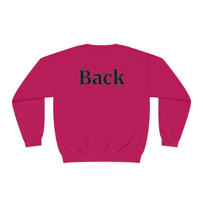 "Front Back" Unisex Crew Neck Sweatshirt