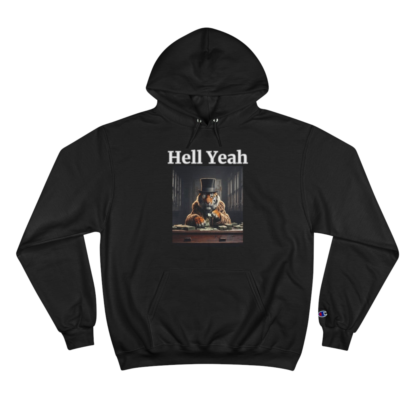 Tiger "Hell Yeah" Champion Unisex Hoodie