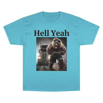 Bear "Hell Yeah" Champion Unisex Tee