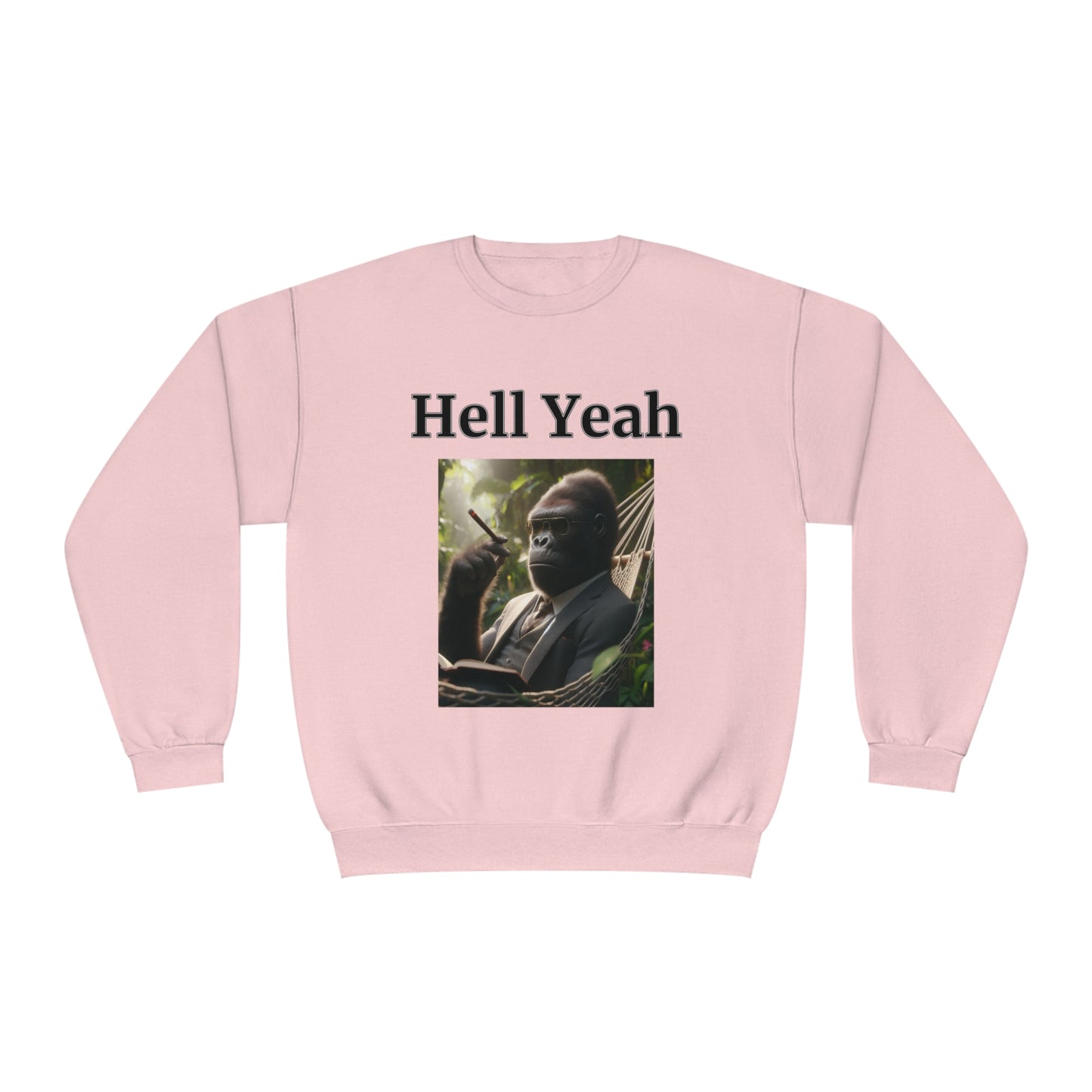 Gorilla "Hell Yeah" Unisex Crew Neck Sweatshirt