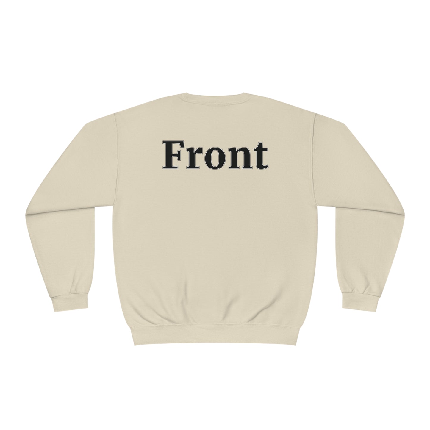 "Back Front" Unisex Crewneck Sweatshirt