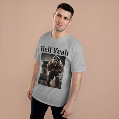 Bear "Hell Yeah" Champion Unisex Tee