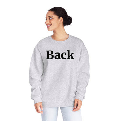 "Back Front" Unisex Crewneck Sweatshirt