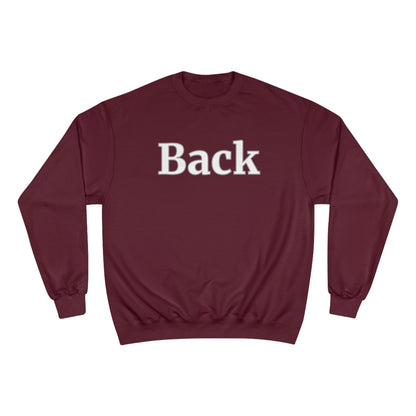 "Back Front" Champion Unisex Crewneck