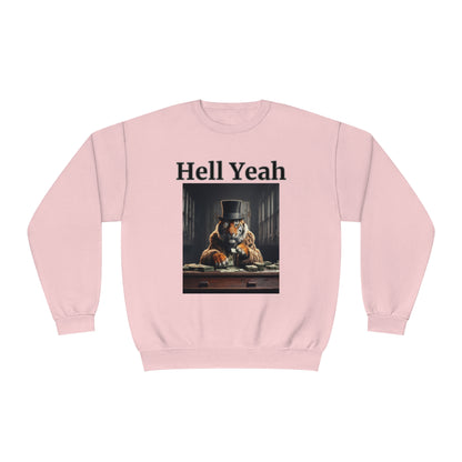 Tiger "Hell Yeah" Unisex Crew Neck Sweatshirt