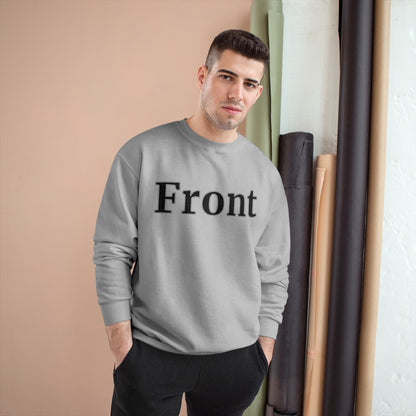 "Front Back" Champion Unisex Crew Neck