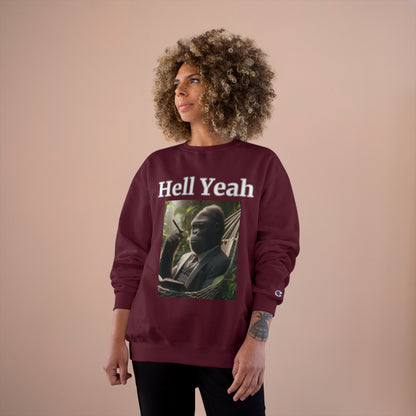 Gorilla "Hell Yeah" Champion Unisex Crew Neck