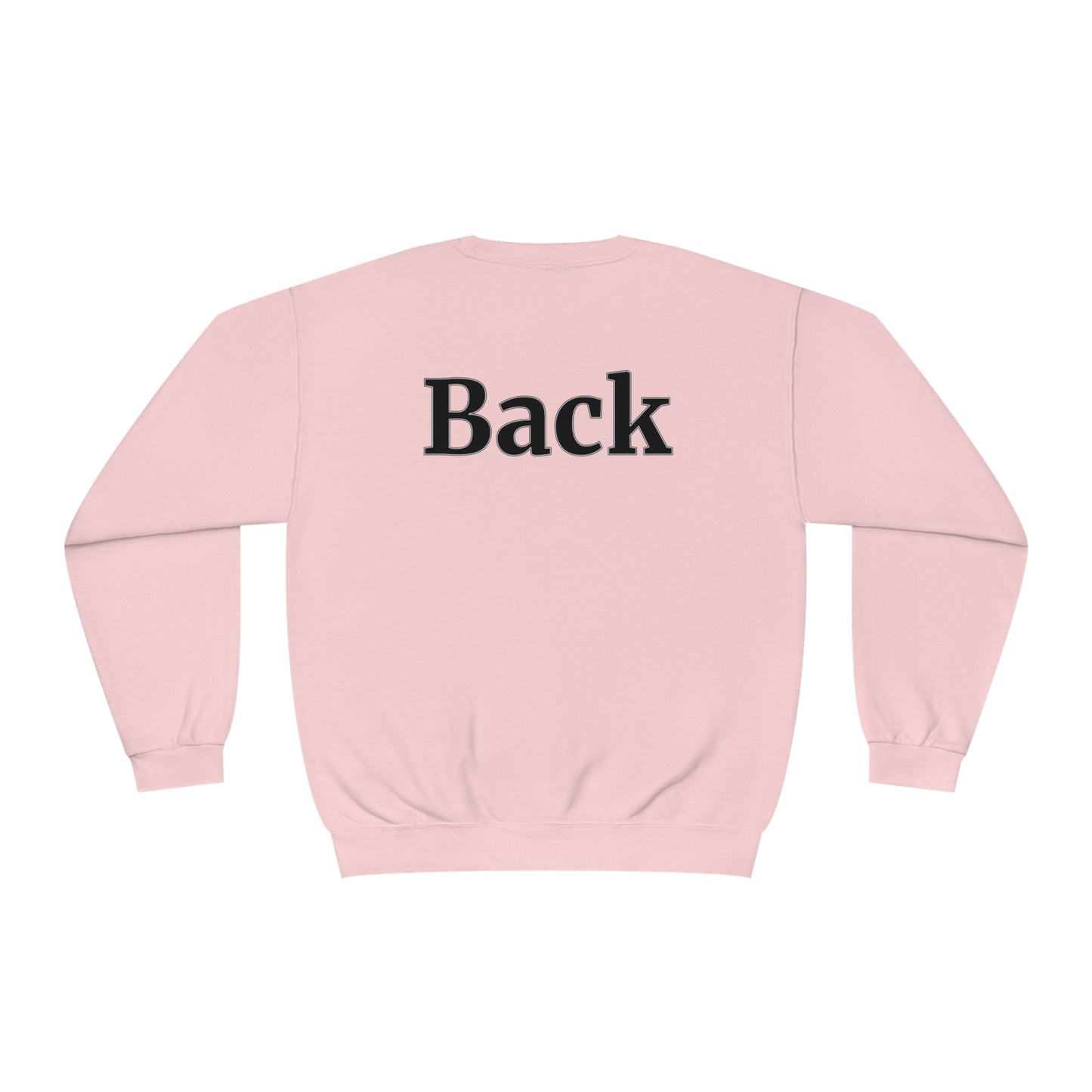 "Front Back" Unisex Crew Neck Sweatshirt