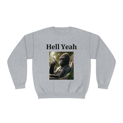 Gorilla "Hell Yeah" Unisex Crew Neck Sweatshirt