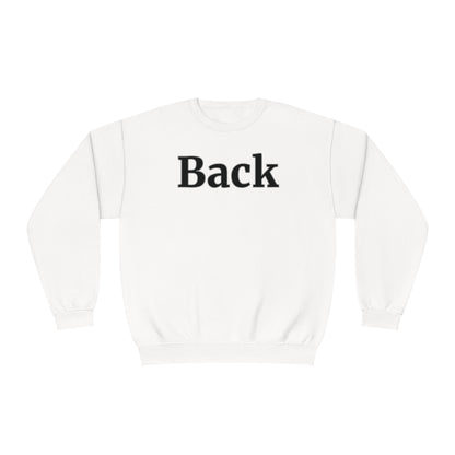 "Back Front" Unisex Crewneck Sweatshirt