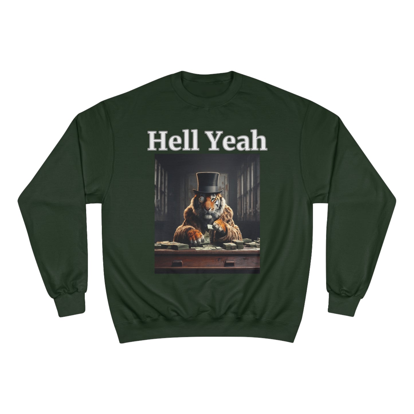 Tiger "Hell Yeah" Champion Unisex Crew Neck