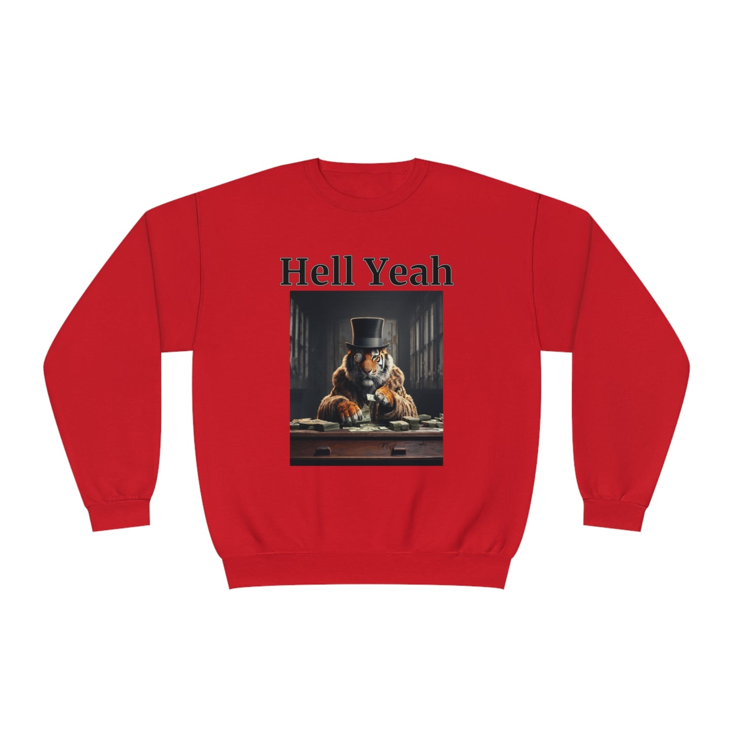 Tiger "Hell Yeah" Unisex Crew Neck Sweatshirt