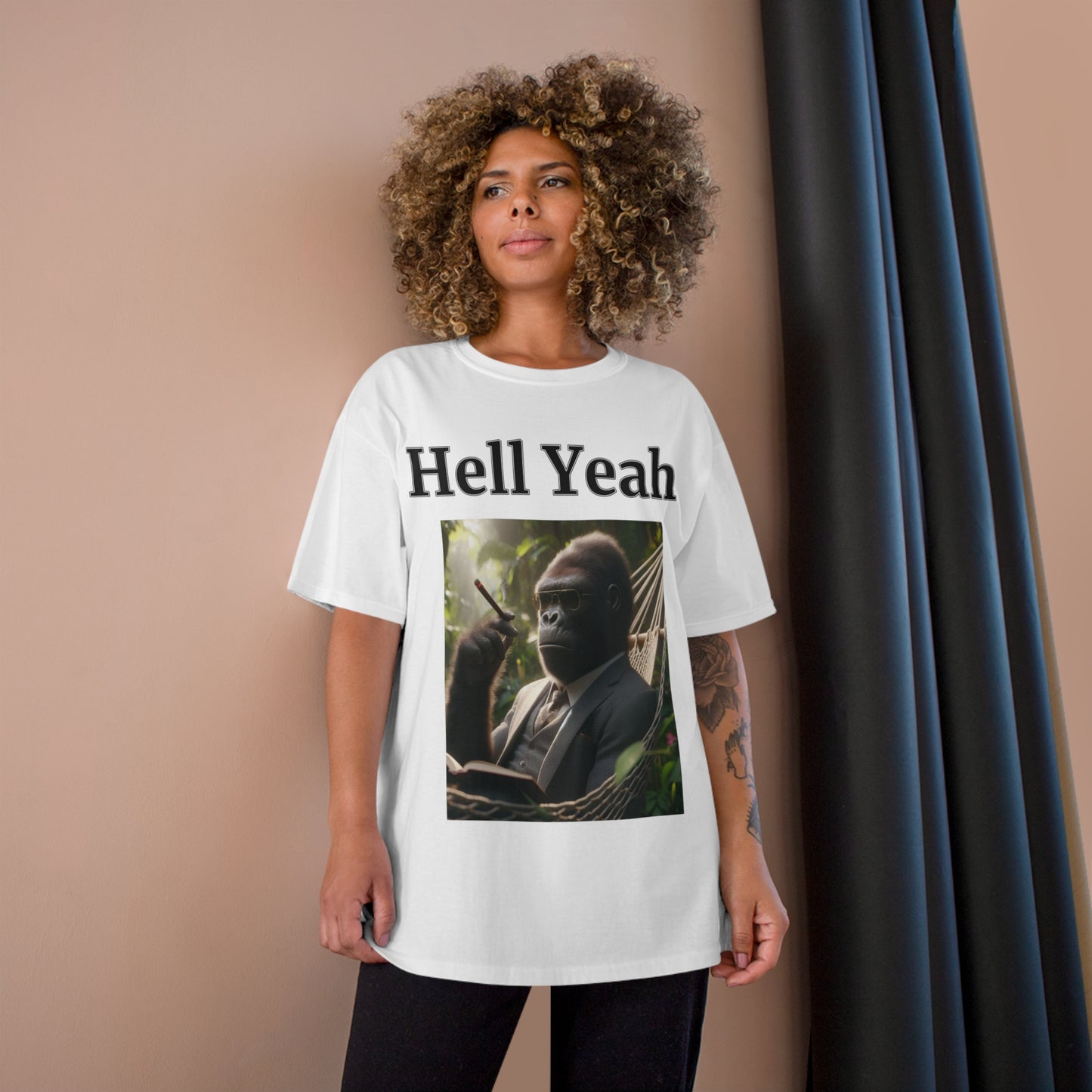 Gorilla "Hell Yeah" Champion Unisex Tee