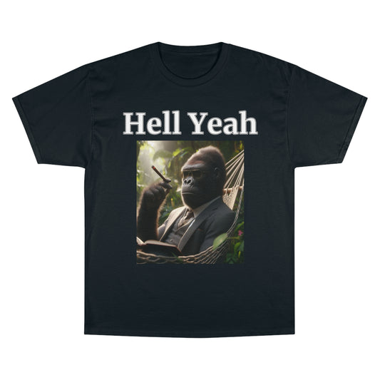 Gorilla "Hell Yeah" Champion Unisex Tee