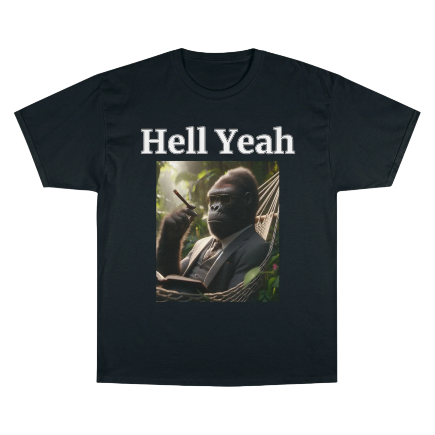 Gorilla "Hell Yeah" Champion Unisex Tee