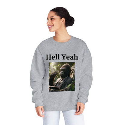 Gorilla "Hell Yeah" Unisex Crew Neck Sweatshirt