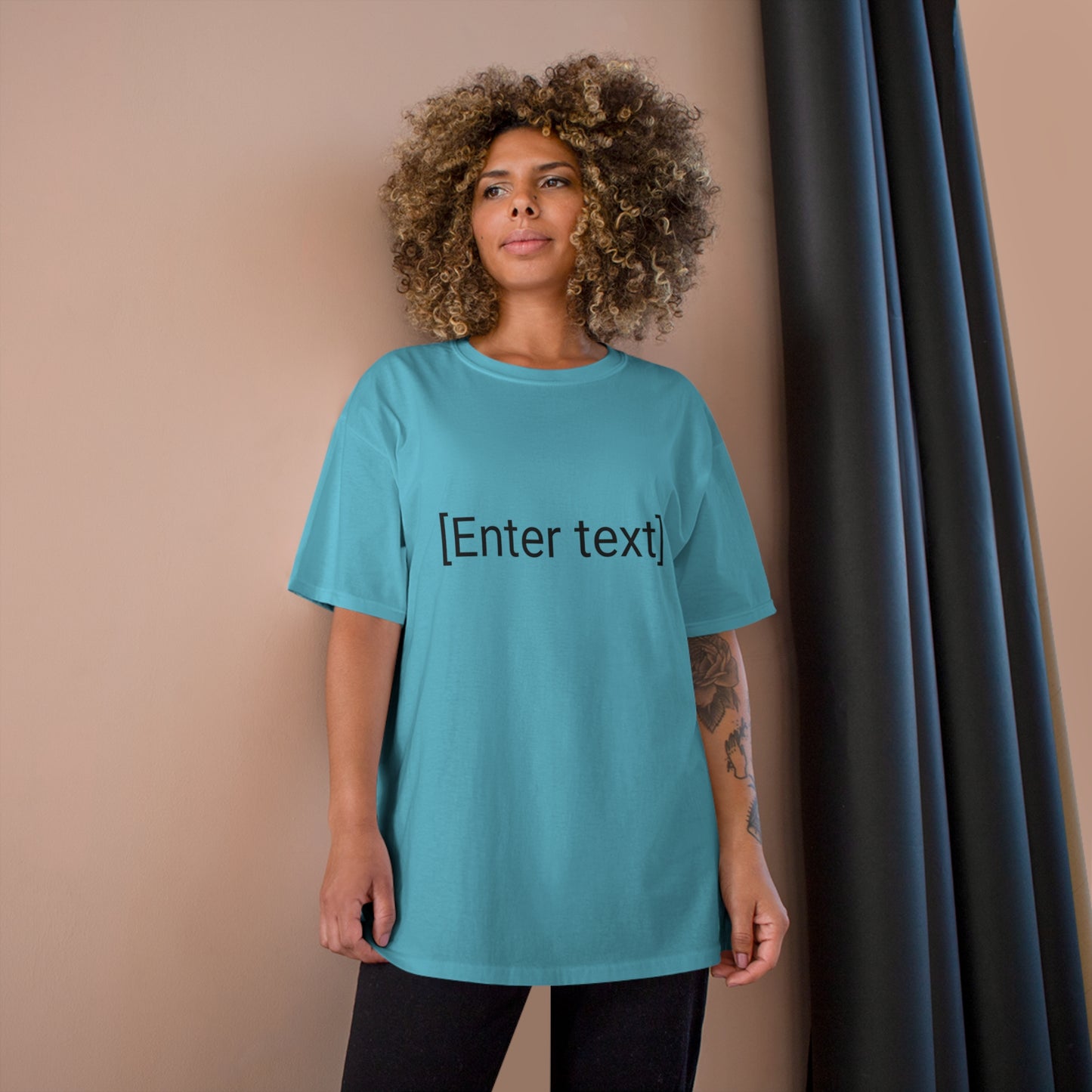 "[Enter Text]" Champion Unisex Tee