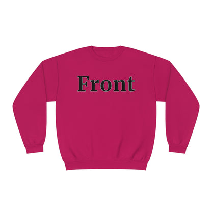 "Front Back" Unisex Crew Neck Sweatshirt