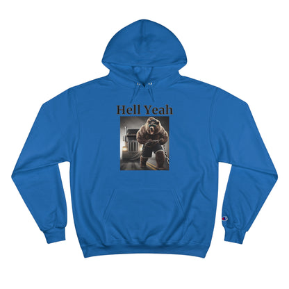 Bear "Hell Yeah" Champion Unisex Hoodie