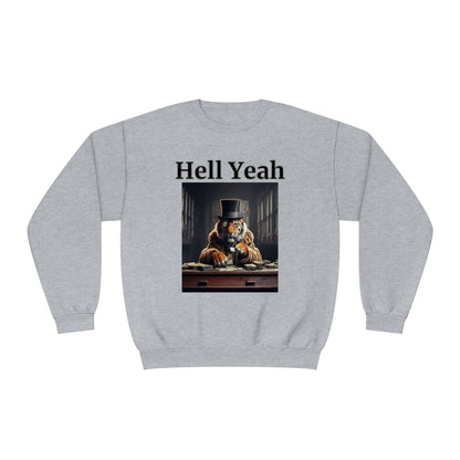 Tiger "Hell Yeah" Unisex Crew Neck Sweatshirt