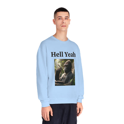 Gorilla "Hell Yeah" Unisex Crew Neck Sweatshirt