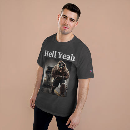 Bear "Hell Yeah" Champion Unisex Tee