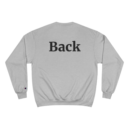 "Front Back" Champion Unisex Crew Neck