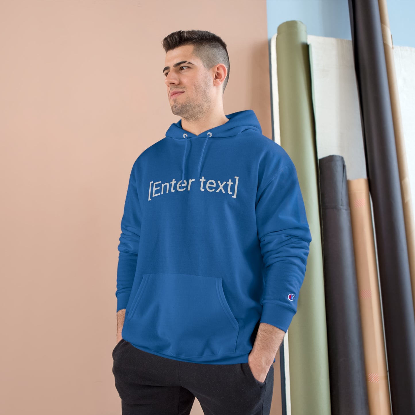 "[Enter Text]" Champion Unisex Hoodie