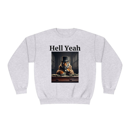 Tiger "Hell Yeah" Unisex Crew Neck Sweatshirt