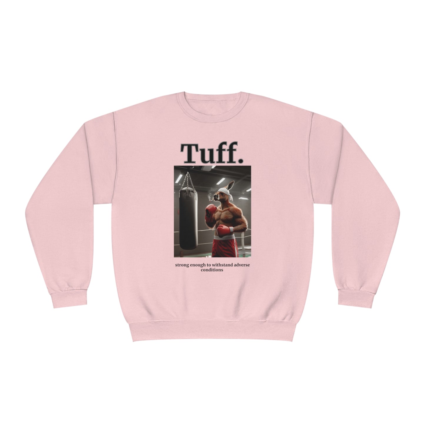 Kangaroo "Tuff." Unisex Crew Neck Sweatshirt