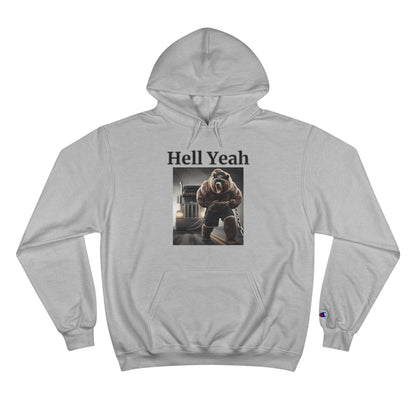 Bear "Hell Yeah" Champion Unisex Hoodie