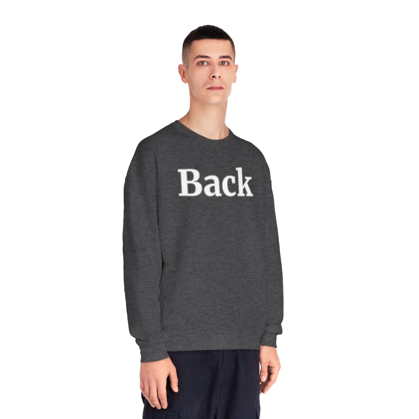 "Back Front" Unisex Crewneck Sweatshirt